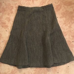 Ann Taylor Grey Tweed Skirt